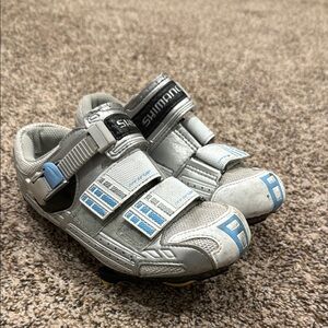 Shimano Cycling Shoes - Gray and Blue